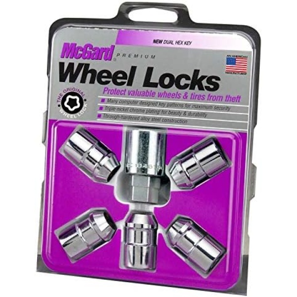 MCGARD 24538 Chrome Cone Seat Wheel Lock (1/2"-20 Thread Size)