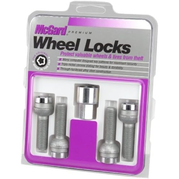 McGard 28174 Chrome Radius Seat Lock Bolt(M14 X 1.5 Thread Size)